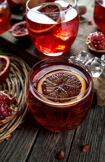 Cocktail cranberry rhum et ginger beer